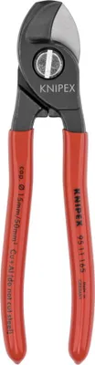 Image de Ciseaux pour câbles KNIPEX 95 11 165 brunis 16,5 cm