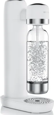 Produktbild von Arendo Wassersprudler, Soda Maker, inkl. 1L PET-Flasche, BPA-frei, fein dosierbar, kompatibel mit 60l CO2-Zylindern, SodaStream Easy/Cool, PET/ABS, weiß