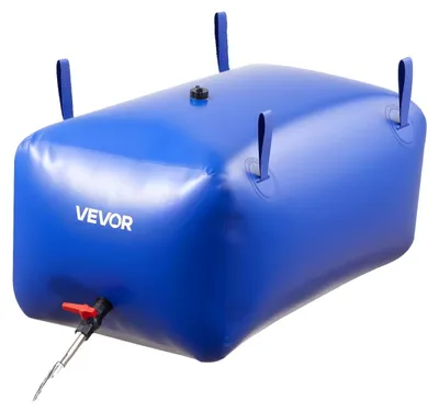 Image de VEVOR Vessie de stockage d'eau, 240 L poche d'eau souple en PVC, réservoir de stockage d'eau, réservoir d'eau pour camping-car anti-fuite & résistant à l'usure pour l'arrosage en plein air, camping