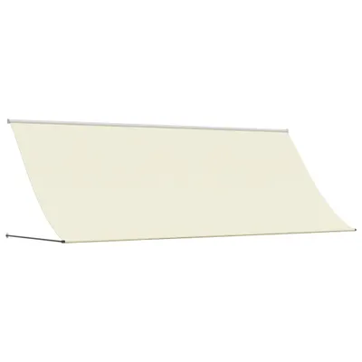 Produktbild von Markise Einziehbar Creme 400x150 cm Stoff und Stahl