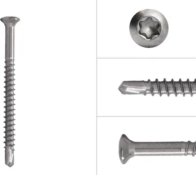 Obrázok produktu pre Skrutky do zasklievacích líšt z nehrdzavejúcej ocele 3,2 x 50 mm Torx 10 - balenie 200 kusov