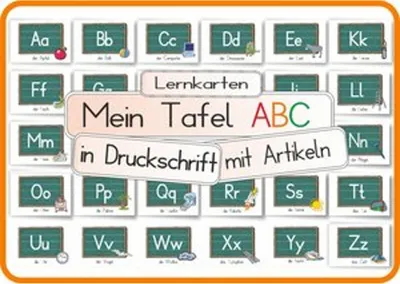 Obrázok produktu pre Mein Tafel ABC in Druckschrift mit Artikeln