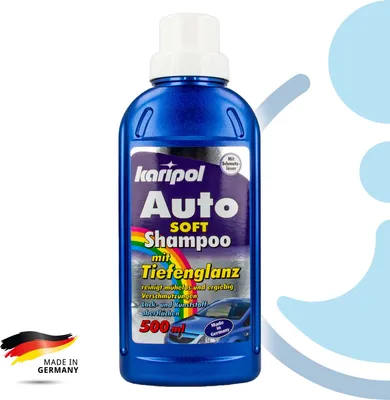 Produktbild von Karipol - Autosoftshampoo - 500 ml,  reinigt Lack- Kunststoffoberflächen