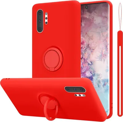 Immagine prodotto di Cadorabo custodia per Samsung Galaxy NOTE 10 PLUS cover protettiva in rosso custodia per telefono cellulare TPU custodia cover
