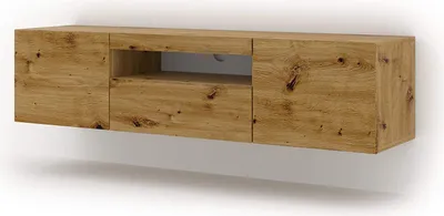 Obrázek produktu pro Nízká TV skříňka Aura 150 cm závěsná nebo stojací univerzální Spodní skříňka TV skříňka TV stolek Příborník HiFi stolek Závěsná skříňka Artisan