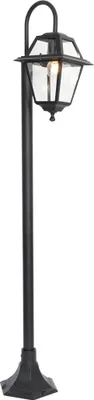 Zdjęcie produktu dla Klasyczna lampa zewnętrzna czarna 135 cm IP44 - Berta