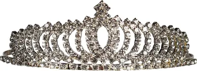 Produktbild von Silberne Strass Krone - Diadem "Queen" für Damen