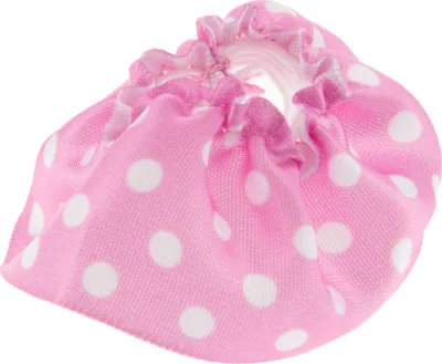 Produktbild von 1x Lego Duplo Stoff Figur Satin Rock pink Punkte weiß Prinzessin dupskirt10