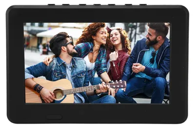 Obrázek produktu pro Přenosný televizor - Digitální TV - Nabíjecí baterie - 7 palců - Videopřehrávač