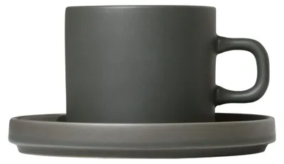 Kaffeetassen Keramik grün 200 ml 2er Set