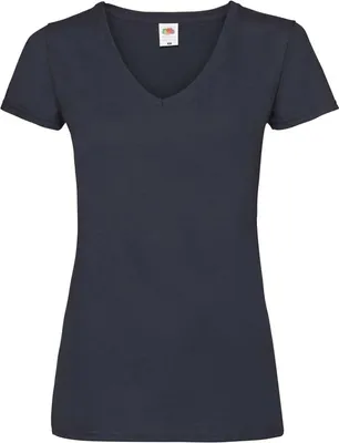 Zdjęcie produktu dla Koszulka damska, długi rękaw - FOL V NECK T/W - deep navy - rozmiar S