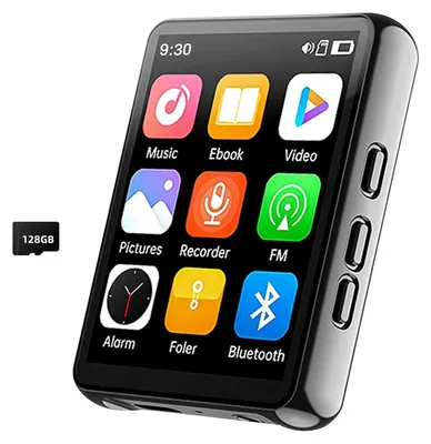 Produktbild von 2,4-Zoll-MP3/MP4-Bluetooth-Musikplayer, tragbar, digital, 128 GB