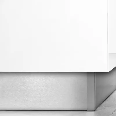 Image de Kit de plinthes de cuisine Plasline avec accessoires union, H 100 mm, Anodisé satiné