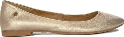 Produktbild von Elegante Goldene Ballerinas aus Naturleder mit sehr weicher und bequemer Einlage