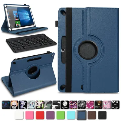 Produktbild von Tablet Tasche+Tastatur für Lenovo Smart Tab M10 Hülle Schutzhülle Case Cover 360 DrehbarFarben:Blau