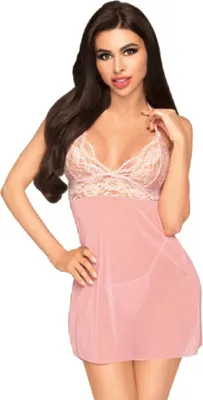 Image de Penthouse Chemise Bedtime Story - Rose L/Xl