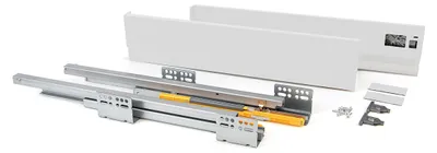 Schubladenset mit Soft-Close, H138 x 300 mm, weiß