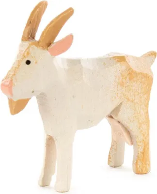 Produktbild von Reifentier Ziege weiß Höhe 5cm NEU
