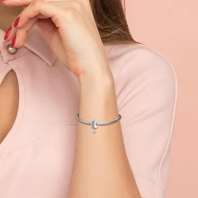 Productafbeelding van Bedel Hart Hanger - Bedel Armband - Sieraden Maken - Unieke Betekenis - Standaard Maat - Zilverkleurig