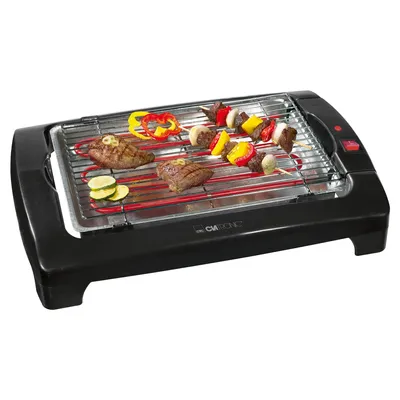 Produktbild von Clatronic® Barbecue-Tischgrill | ideal für Balkon & Küche | Elektrogrill mit Cool Touch-Gehäuse | abnehmbares Grillrost | 2000 W | BQ 2977 N