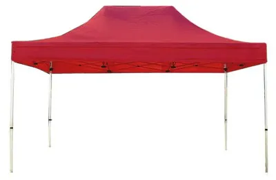 Obrázek produktu pro Nůžkový stan 3x4,5 m, hliník, bez bočnic červená