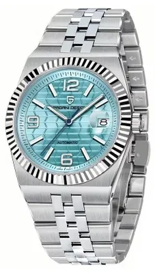 Immagine prodotto di Orologio da uomo Pagani Design Eppos, movimento meccanico, acciaio inossidabile, colore argento-blu