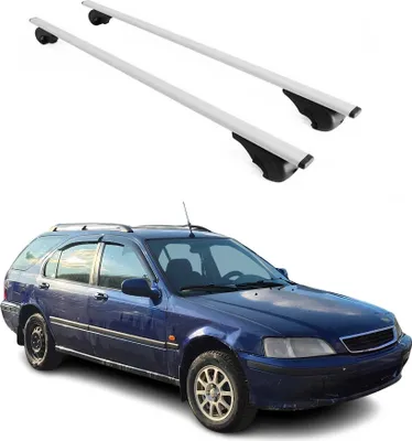 Immagine prodotto di Barre portatutto trasversali per Honda Civic 1997-2000 Station Wagon, color argento