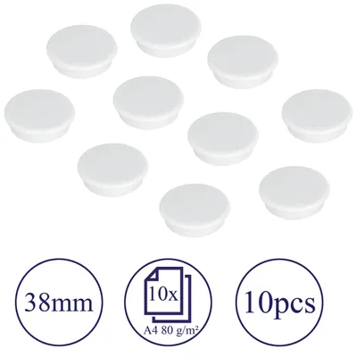 Produktbild von Franken HM38 09, Tafelmagnet, Weiß, 38 mm, 38 mm, 38 mm, 77 mm