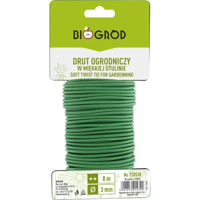 Zdjęcie produktu dla drut ogrodniczy w miękkiej otulinie 8mx3mm 720538