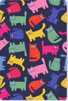 Produktbild von MuchoWow® Mauspad Mousepad Muster - Katze - Regenbogen - Rosa - Mädchen - Kinder - Kind 40x60 cm - Mousepads - Maus Mat - Pad - Mausunterlage - Schreibtisch Accesoire
