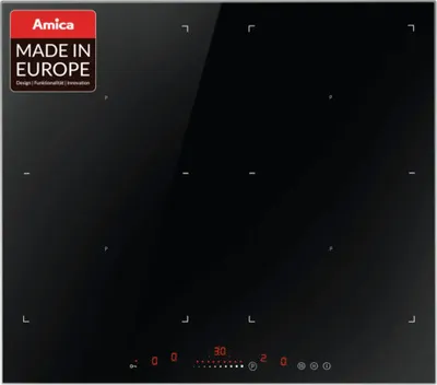 Produktbild von Amica KMI 13321 A, Schwarz, Integriert, 60 cm, Zonen-Induktionskochfeld, 4 Zone(n), 4 Zone(n)