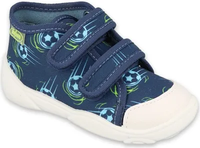 Produktbild von BEFADO Jungen Sneakers Flexible Ball, Klettverschluss, Blau 26