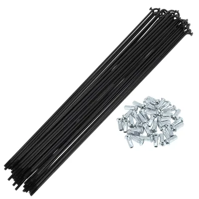 Productafbeelding van Fiets Spaken Set van 12G 278mm Carbon Staal Zwart
