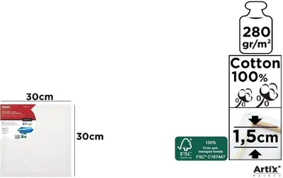 Produktbild von Unterlage 30 x 30 x 1,5 cm, 280 g/m² – Artix