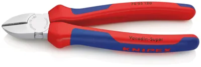 Produktbild von Seitenschneider verchromt180mm mMKGriff Knipex