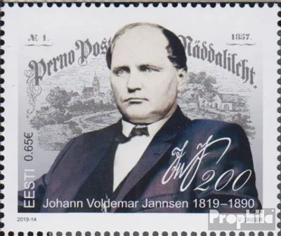 Produktbild von Briefmarken Estland 2019 Mi 956 (kompl.Ausg.) postfrisch Johann V. Jannsen
