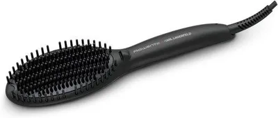 Produktbild von Glättbürste – Schwarz – Für alle Haartypen – Keramikheizung – Für einfaches und schnelles Styling
