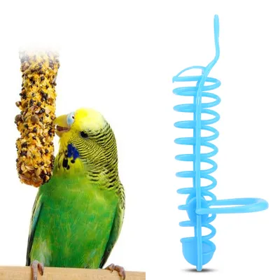 Imagen del producto de Comedero para loros, cesta comedero, cesta comedero de plástico, comedero con posadero para pájaros, productos para aves de compañía