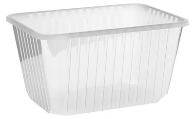 Produktbild von 50x Rechteckschalen klar 1500 ml (PP)