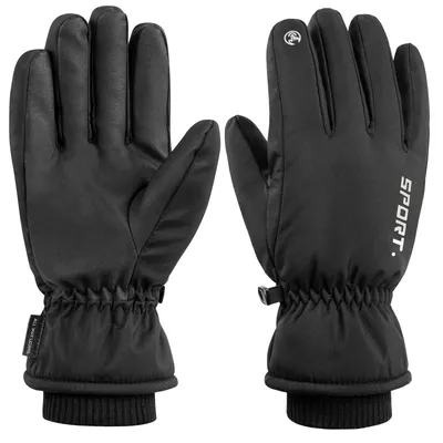 Produktbild von Radhandschuhe mit Touchscreen - Winddicht/Wasserdicht - Handschuhe für den Winter - Größe: XL