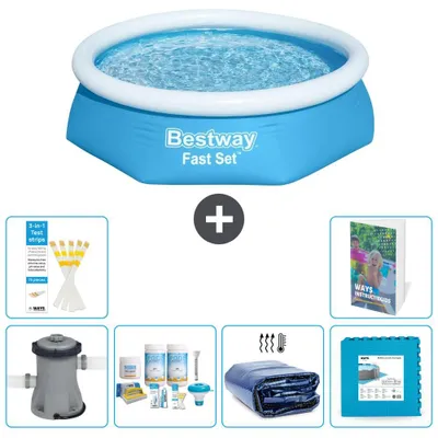 Obrázok produktu pre Bestway Fast Set, kruhový bazén - 244x61 cm - 5-dielna sada, model S188