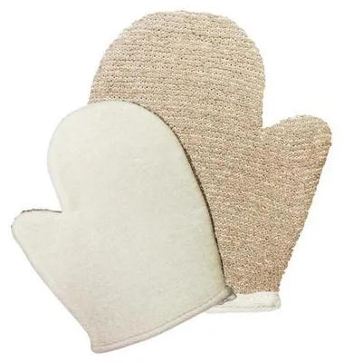 Image de Gant en jute mélangée avec élastique - Marron