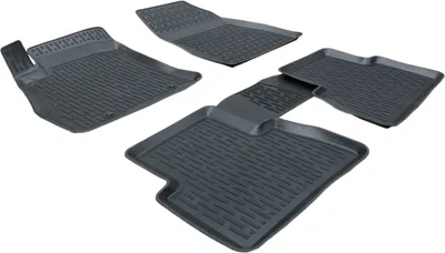 Produktbild von SCOUTT | 3D TPE Gummifußmatten Gummimatten Passend Für Nissan Juke 2010-2018, Schwarz, Anti-Rutsch, Geruchsneutral, Abwaschbar, Allwetter, Hohes Rand, mit Befestigungen