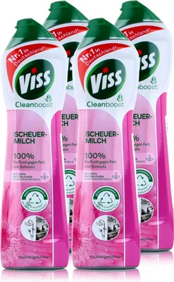 Produktbild von Viss Cleanboost Scheuer-Milch Frühlingsblüten 500ml (4er Pack)