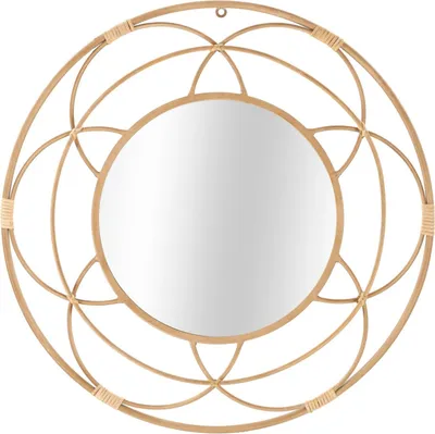 Zdjęcie produktu dla o Ferretti lustro ścienne Valencia Ø 60x3 cm brązowy