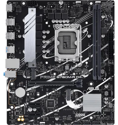 Produktbild von Asus 90Mb1Ha0-M0Eay0 Prime B760M-R D4//Lga1700,B760,Usb 5Gbps,Mb
