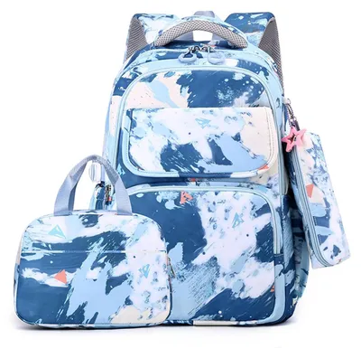 Produktbild von Rucksack für Kinder mit Lunchpaket und Federmäppchen, Geeignet für Schule und Reisen