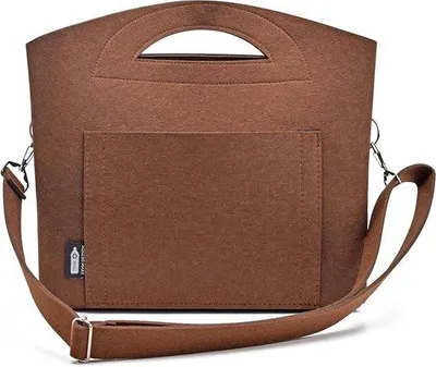 Produktbild von Famanu Wickeltasche Kinderwagen - Organizer für Babybedarf - Aus recyceltem Material - 35x14x36 cm - Braun