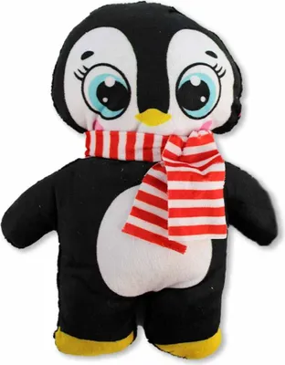 Produktbild von Kleiner Plüsch Pinguin mit Schal - ca. 23 cm