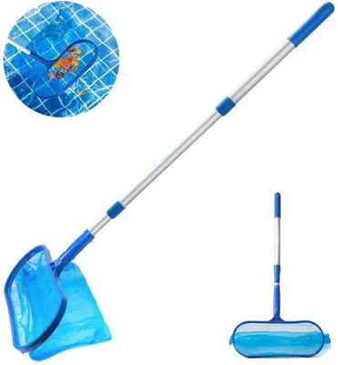 Obrázok produktu pre Sieťový skimmer na bazén, 130 cm, s teleskopickou násadou na čistenie
